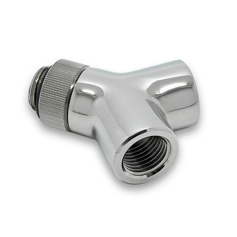 EKWB EK-AF Y-Splitter Rotary 2F-1M G1/4 - Nickel - كابل مُقسم